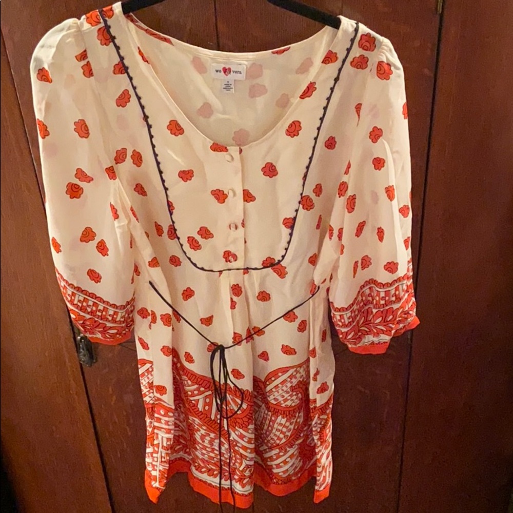 Printed tunic top